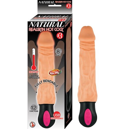 NATURAL REALSKIN HOT COCK #3 8 FLESH "
