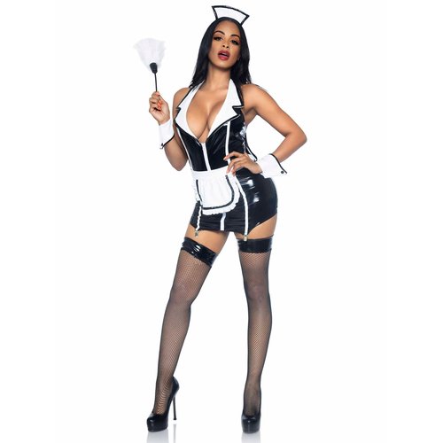 Naughty Maid Vinyl Costume - 86973     00701