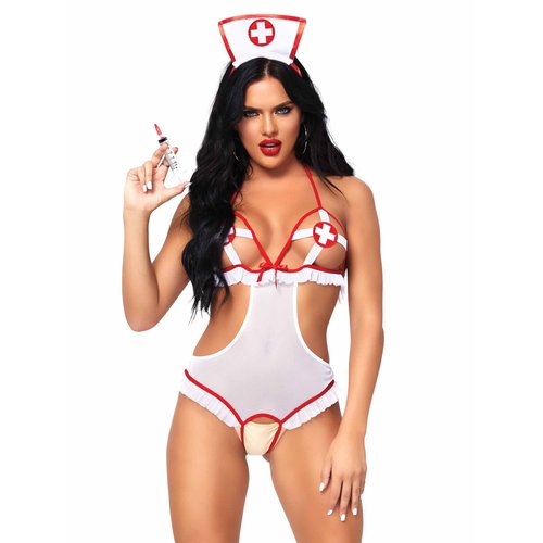 Naughty Nurse Roleplay Lingerie Set - 87051     06222