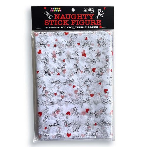 NAUGHTY STICK FIGURE TISSUE PAPER