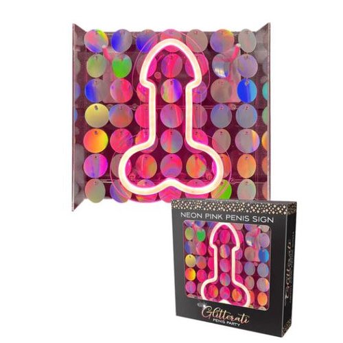 NEON PENIS LIGHT UP SIGN