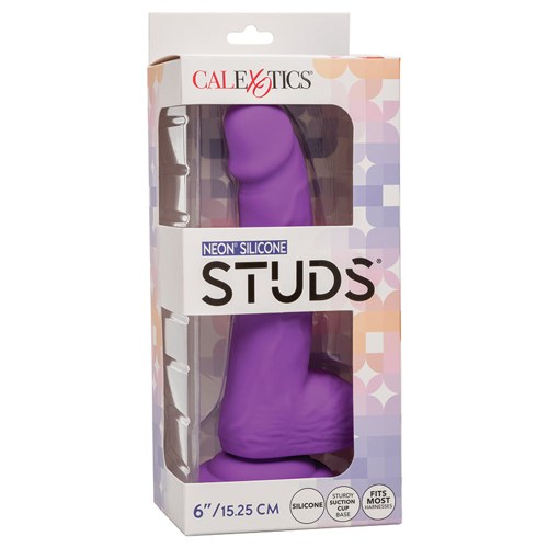 Neon Silicone Studs-Purple 6