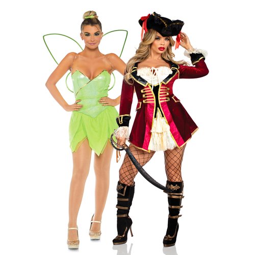Neverland Cuties Duo Friend Costume - neverland-cuties-duo-friend-costume