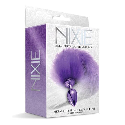 NIXIE METAL PLUG W/ OMBRE TAIL MEDIUM PURPLE METALLIC - GN1000326