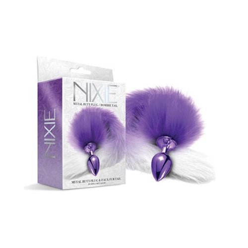 NIXIE METAL PLUG W/ OMBRE TAIL MEDIUM PURPLE METALLIC - GN1000326