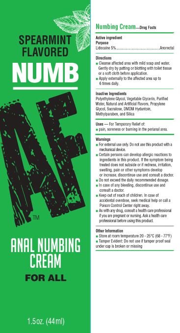 NUMB AF DESENSITIZING ANAL CREAM MINT