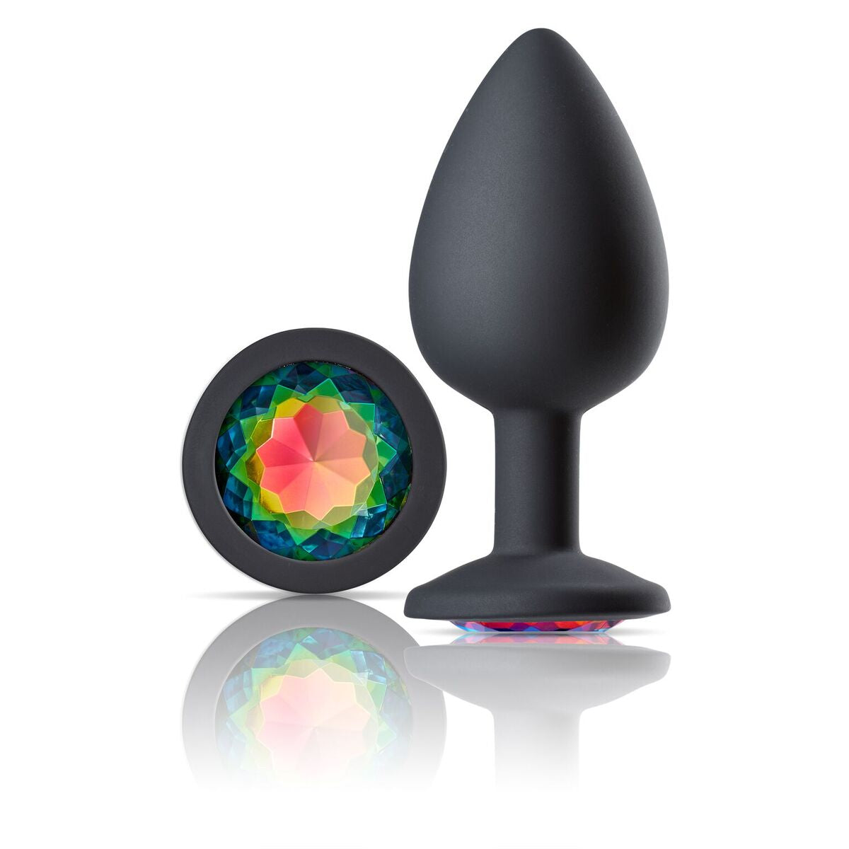 CLOUD 9 GEMS BLACK SILICONE ANAL PLUG LARGE - WTC305