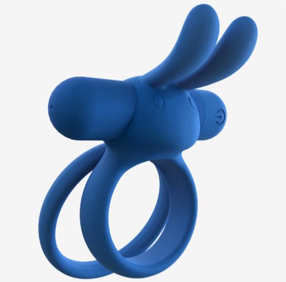 SCREAMING RECHARGEABLE O OHARE XL VIBRATING RING BLUE - SCRDRHARXLBU