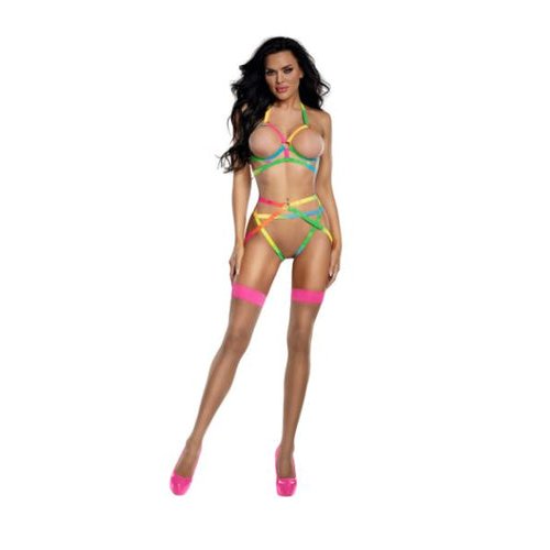 OMBRE RAINBOW ELASTIC BRA SET ELASTIC BRA SET RNB - DG13945RNB