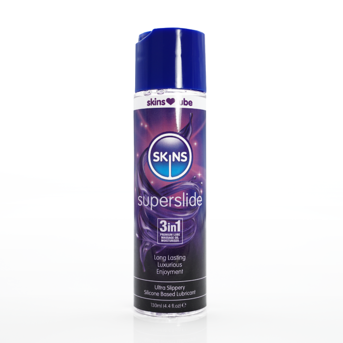 Skins Superslide Silicone Based Lubricant 4.4 fl oz (130ml) - SKLUBSS4