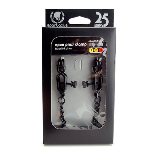 OPEN WIDE BLACKLINE CLAMP W/ LINK CHAIN - SPF07