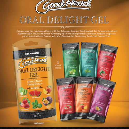 GOODHEAD WARMING ORAL DELIGHT GEL 6 PACK