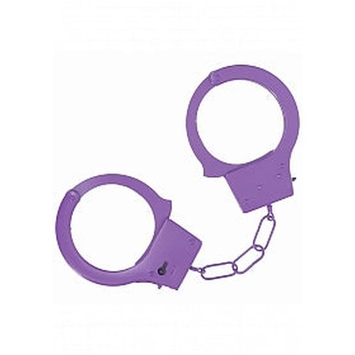 OUCH! CLASSIC METAL HANDCUFFS PURPLE - SHTOU1048PUR