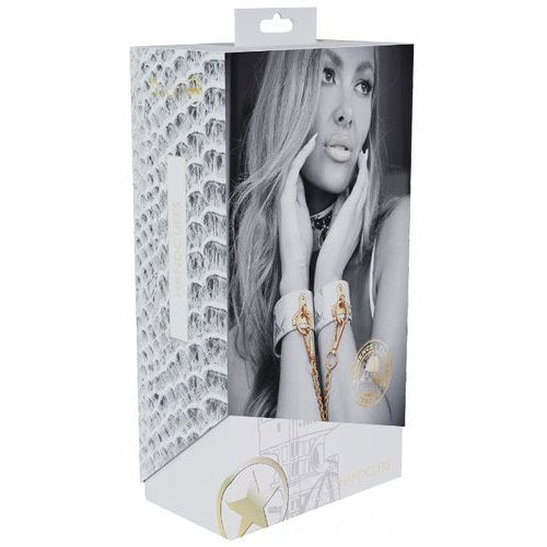 OUCH! FLORENCE COLLECTION HANDCUFFS - WHITE - SHTOU999WHT