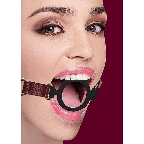 OUCH HALO SILICONE RING GAG BURGUNDY - SHTOU585BUR
