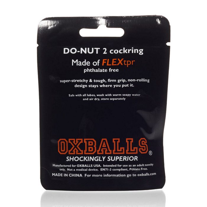 DO-NUT 2 LARGE COCKRING BLACK (NET) - OXAJ10252BLK