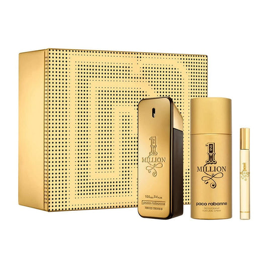 PACO RABANNE 1 MILLION 3PC SET MEN'S GIFT SET, EDT