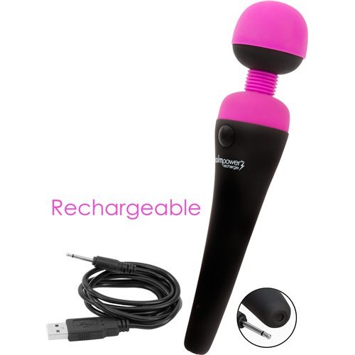 PALM POWER MASSAGER FUSCHIA RECHARGEABLE WATERPROOF - BMS30628