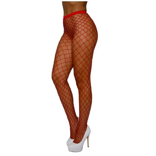 PANTYHOSE FENCE NET NEON RED OS - DG0010RED
