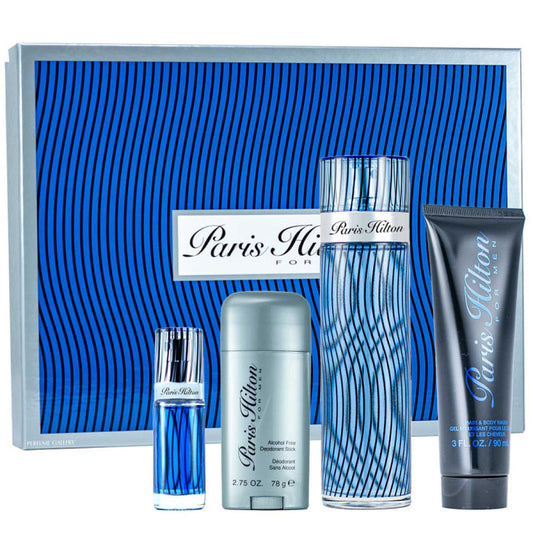 PARIS HILTON 4PC SET, MEN'S GIFT SET-Pinkfoxxx