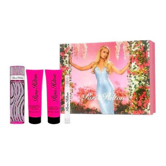 PARIS HILTON 4PC SET, WOMEN'S GIFT SET, EDP-Pinkfoxxx