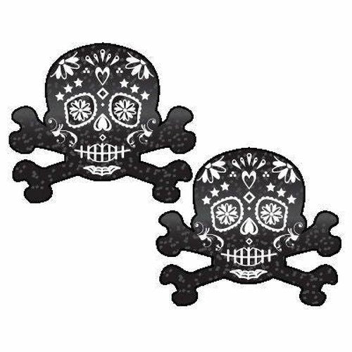 PASTEASE SKULL BLACK GLITTER CANDY - PASSKLCND