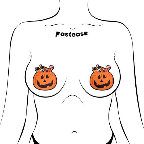 PASTEASE TRICK OR TREAT PUMPKIN W/ CANDY - PASPUMCND