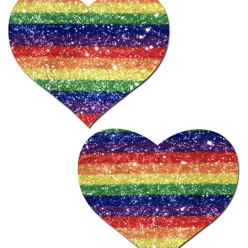 PASTEASE GLITTER RAINBOW HEART - PASHRTGLTRBW