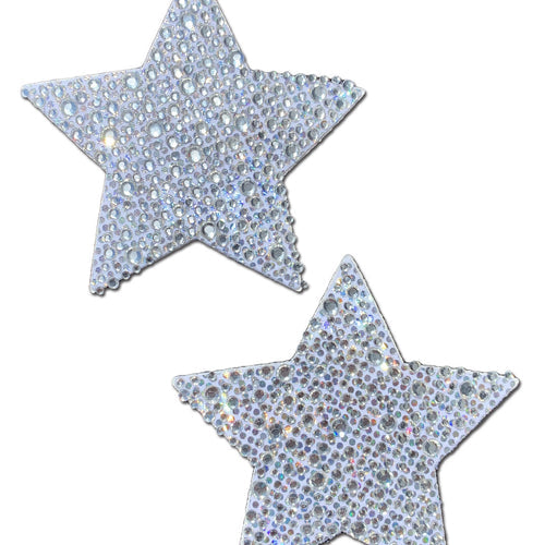 PASTEASE CRYSTAL SILVER STARS - PASSTRCYCWT