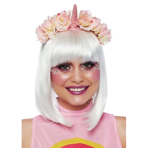 Pastel Velvet Unicorn Flower Costume Headband - A2852     00522