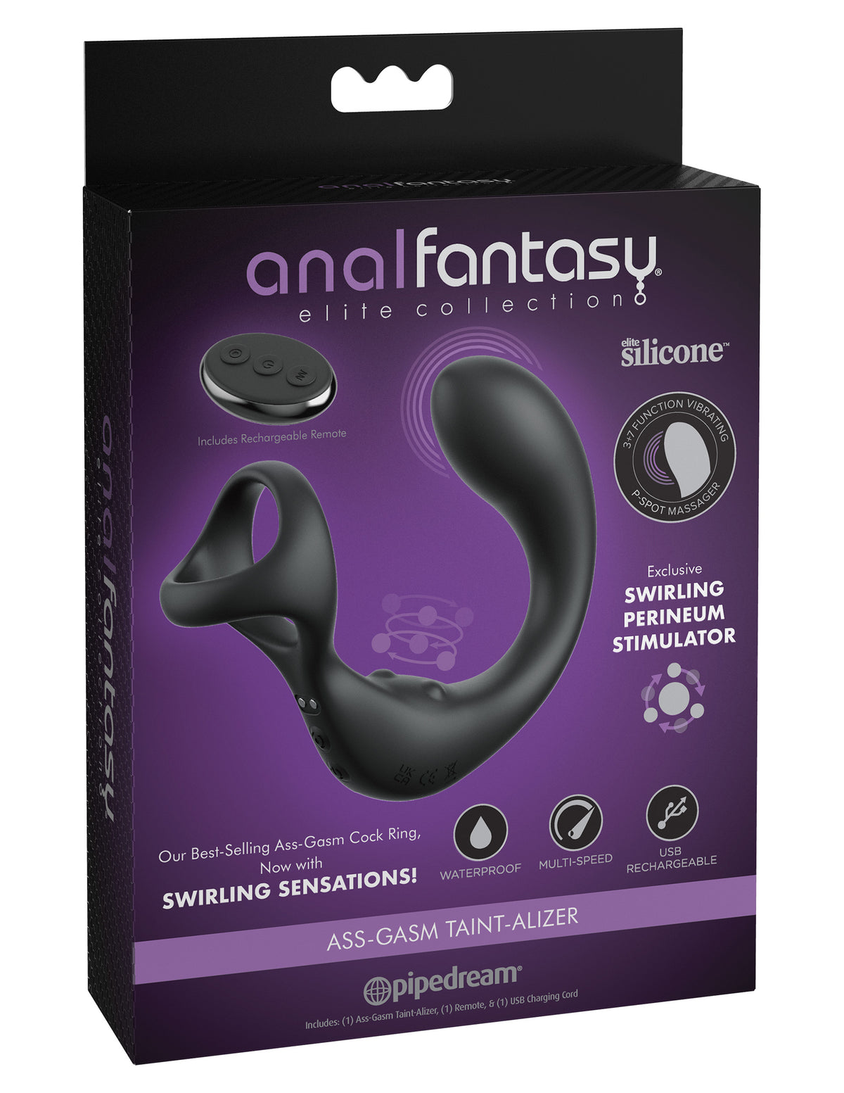 ANAL FANTASY ELITE ASS-GASM TAINT-ALIZER - BLACK - PD479423
