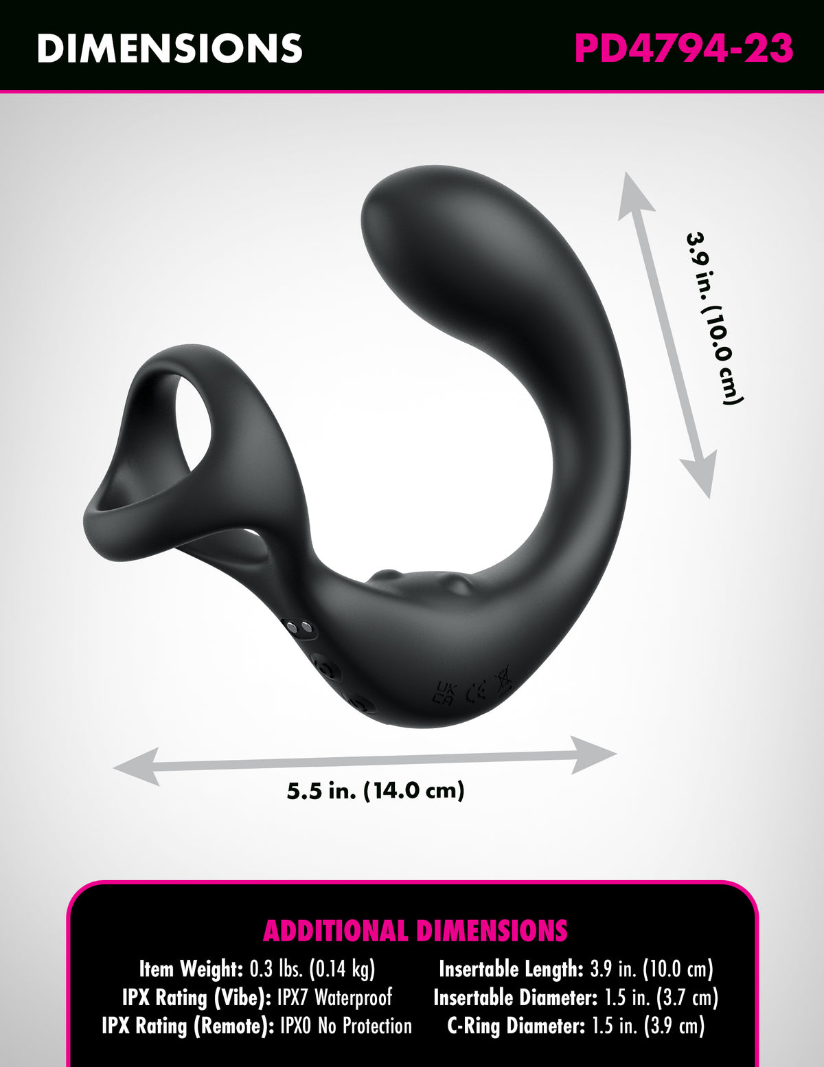 ANAL FANTASY ELITE ASS-GASM TAINT-ALIZER - BLACK - PD479423