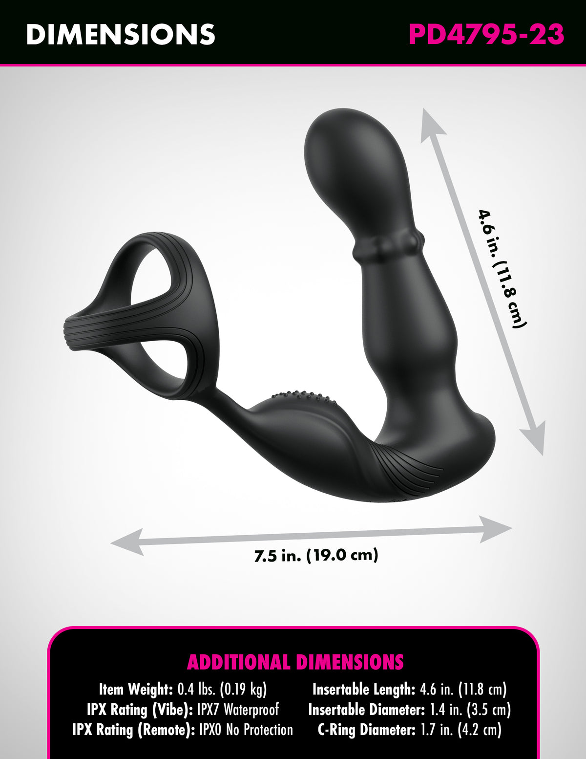 ANAL FANTASY ELITE ASS-GASM SLIDE & GLIDE - BLACK - PD479523