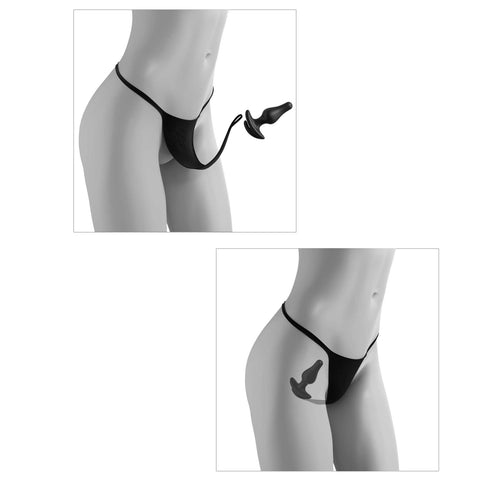 (D) HOOKUP PANTIES BOWTIE BIKI XL-XXL - PD482223