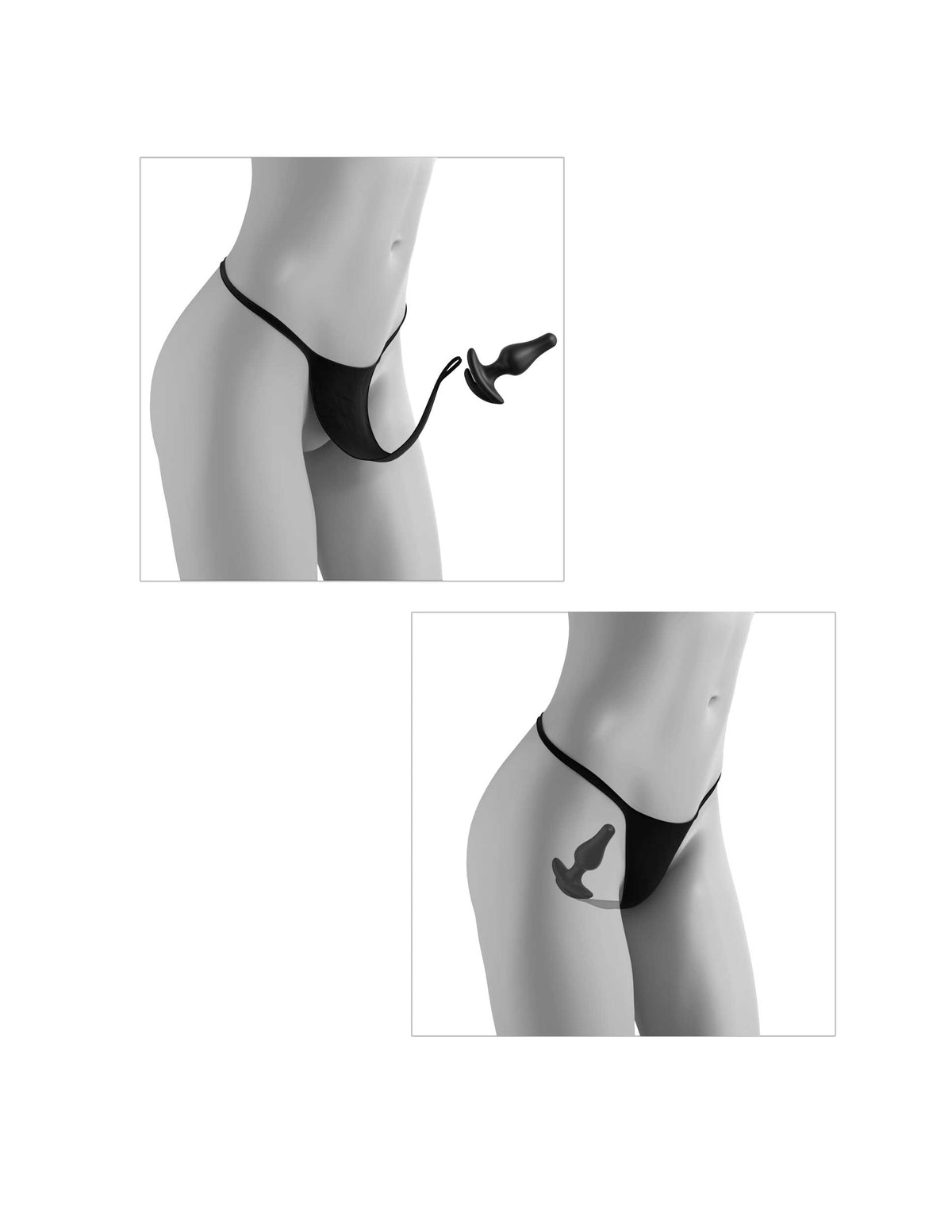 (D) HOOKUP PANTIES BOWTIE BIKI S-L - PD482123