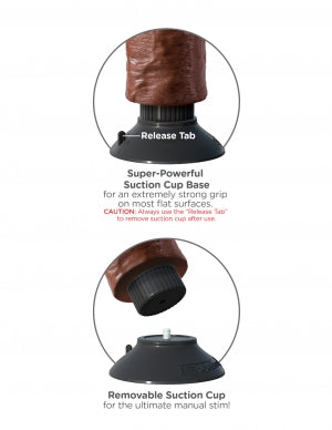 KING COCK 10 IN COCK W/BALLS BROWN VIBRATING - PD541029