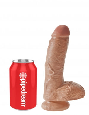 KING COCK 8 IN COCK W/BALLS TAN - PD550722