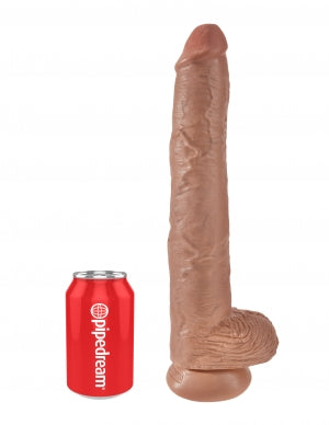 KING COCK 14 IN COCK W/BALLS TAN - PD553422