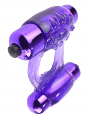 FANTASY C RINGZ DUO VIBRATING SUPER RING PURPLE - PD586312
