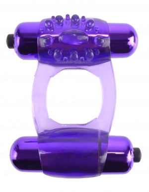 FANTASY C RINGZ DUO VIBRATING SUPER RING PURPLE - PD586312