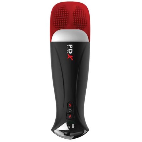 PDX ELITE FUCK-O-MATIC PRO XL WHITE/RED - PDRD55420