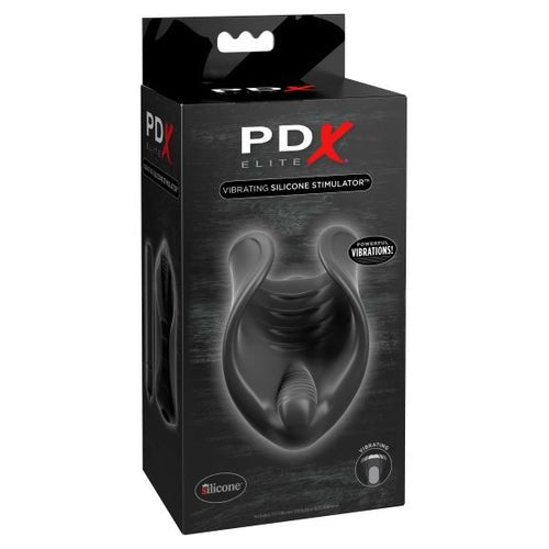 PDX ELITE VIBRATING SILICONE STIMULATOR - PDRD500