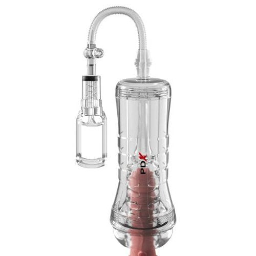 PDX ELITE VIEWTUBE VAC XXL PUMP SEE-THRU EZ GRIP STROKER - PDRD56020