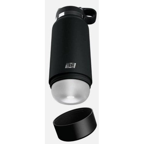 PDX PLUS FAP FLASK THRILL SEEKER DISCREET STROKER BLACK BOTTLE FROSTED - PDRD62920