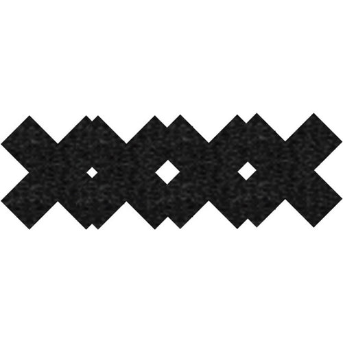 PASTIES CLASSIC BLACK X (PEEKABOOS) - XGPK022X