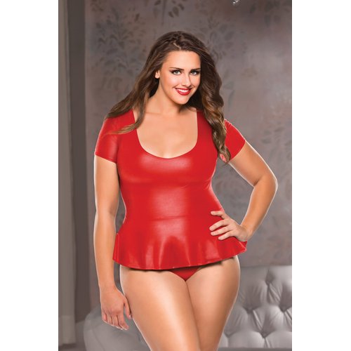 Peplum Top & G-String - 5-2002RX