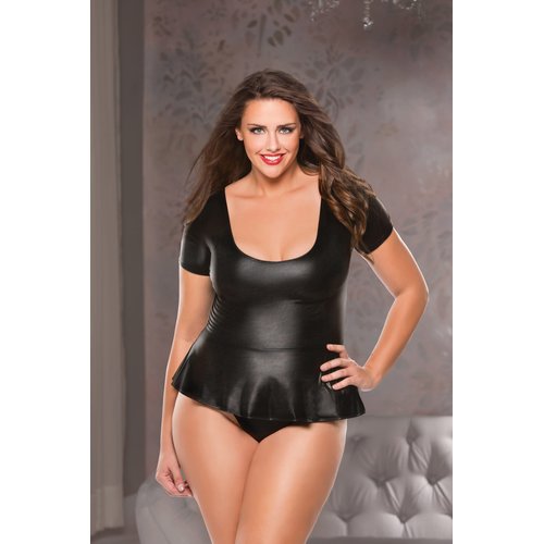 Peplum Top & G-String - 5-2002X