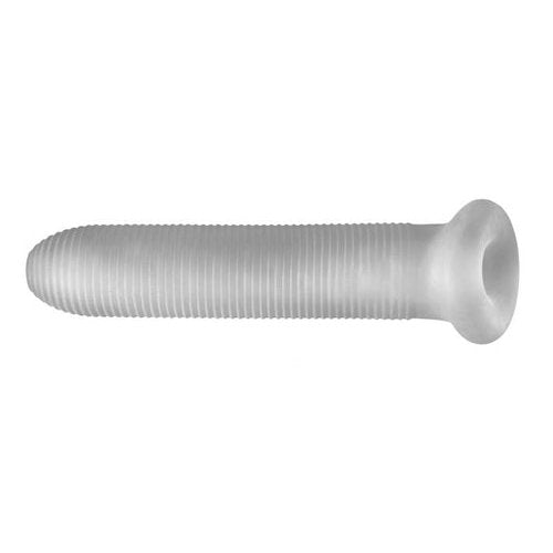 PERFECT FIT FAT BOY MICRO RIBBED SHEATH 7.5IN CLEAR - PERCS27C