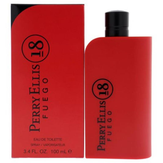 PERRY ELLIS 18 FUEGO 3.4OZ, MEN'S PERFUME, EDT-Pinkfoxxx