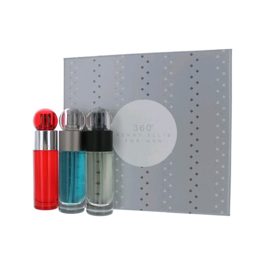 PERRY ELLIS TRIO 3PC SET MEN'S GIFT SET, EDT-Pinkfoxxx